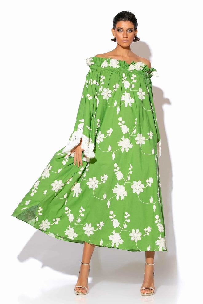 C-THROU - Cotton Midi Dress