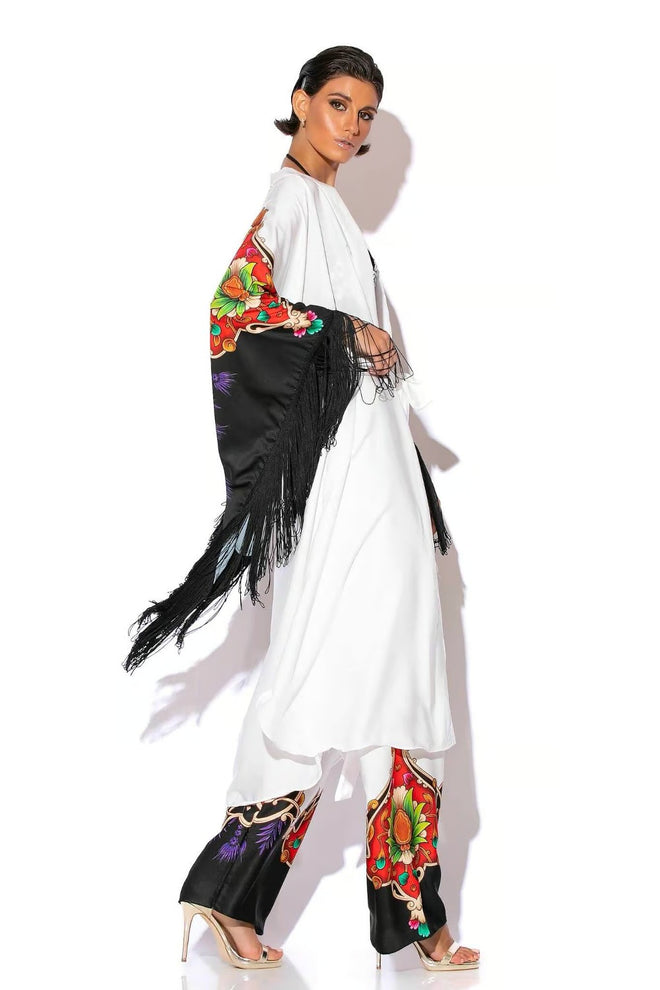 C-THROU - Kimono & Trouser Set