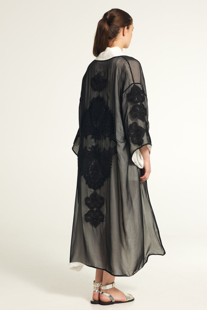 MAURIZIO - Silk & Linen Kimono Jacket