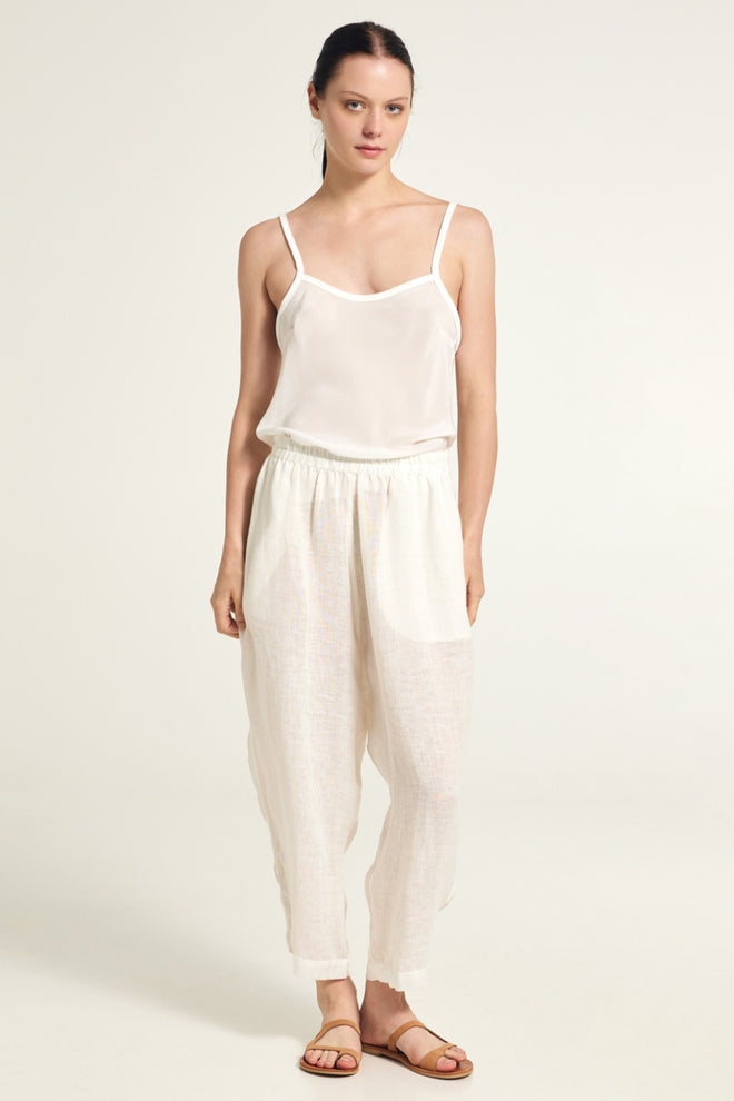 MAURIZIO - Linen & silk Trousers