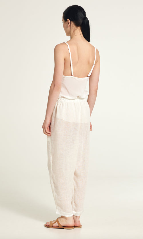 MAURIZIO - Linen & silk Trousers