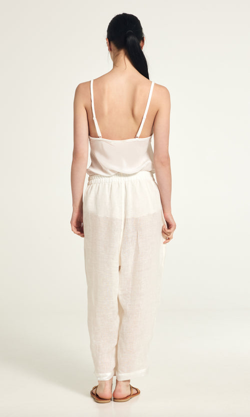 MAURIZIO - Linen & silk Trousers