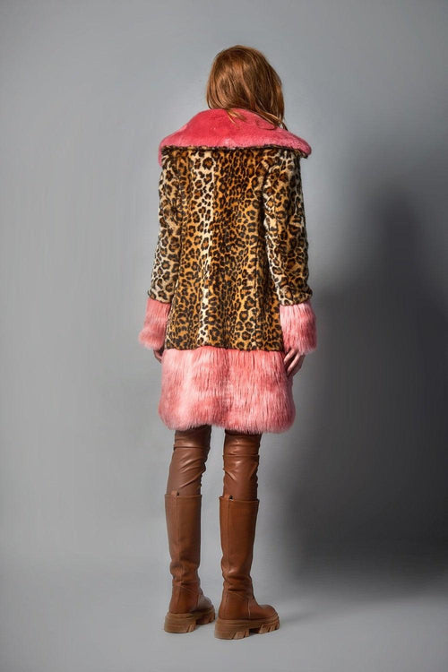 MANOLO - Faux Fur Tiger Print Coat - Jolie